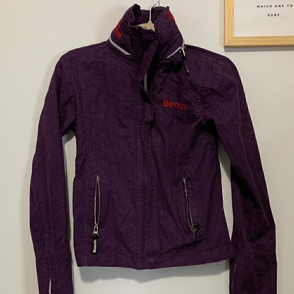 BENCH BBQ JACKET | WINDBREAKER | RAIN SNOW RESISTANT| EMBROIDERED | HIDDEN HOODY